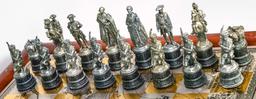 The American War For Independence Chess Set By The Franklin Mint