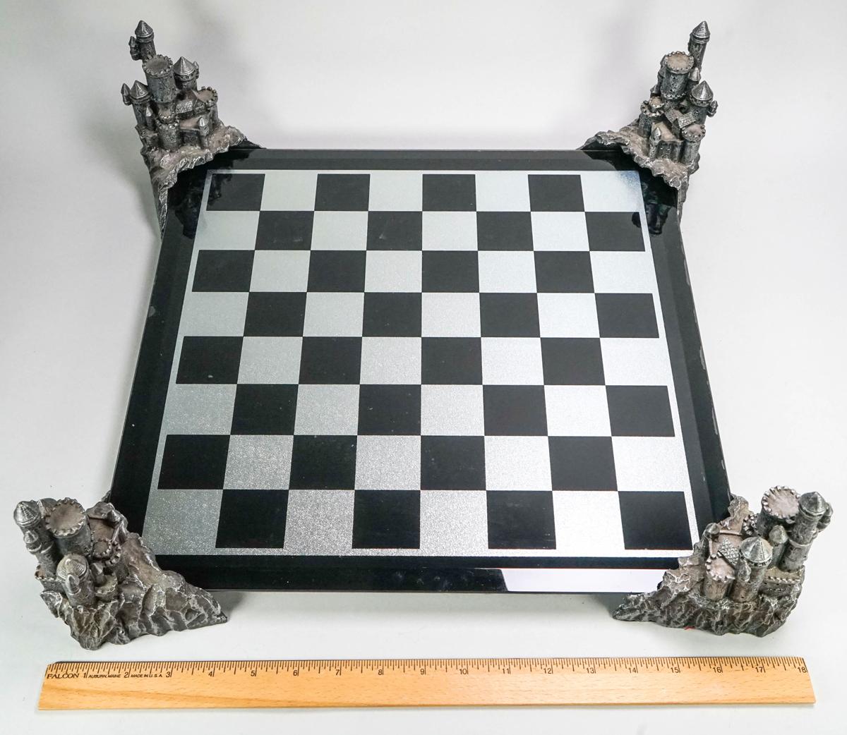 The Magic Crystal Chess Set -Board w/ Castle Corners