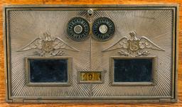 Vintage Double Door Post Office Box W/Combination