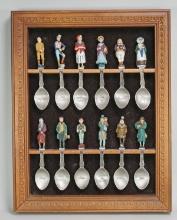 Vintage Dickens Charecters Collectible Pewter Spoons, Ca. 1981