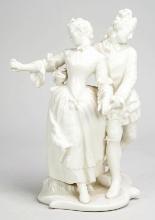 Dancing Courtiers Porcelain Figurine