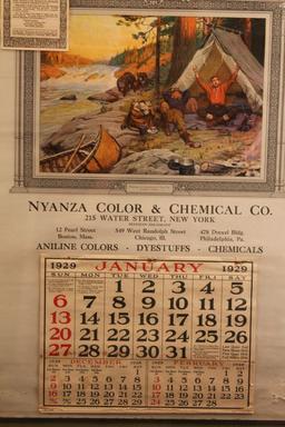PHILLIP GOODWIN "WAITING FOR SOMETHING TO TURN UP - 1929 CALENDAR