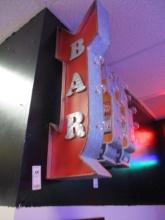 Bar Sign Lighted