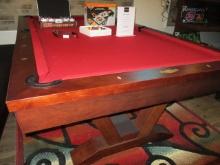 The Skylar 8' Billiard Table, Solid Wood, K-66 Rails