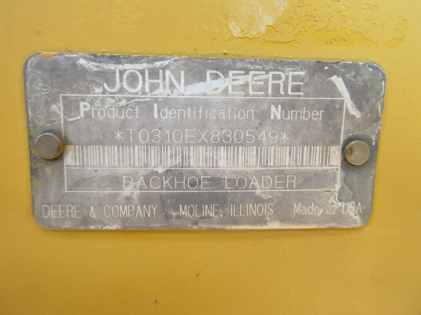 1997 John Deere 310E Backhoe Loader