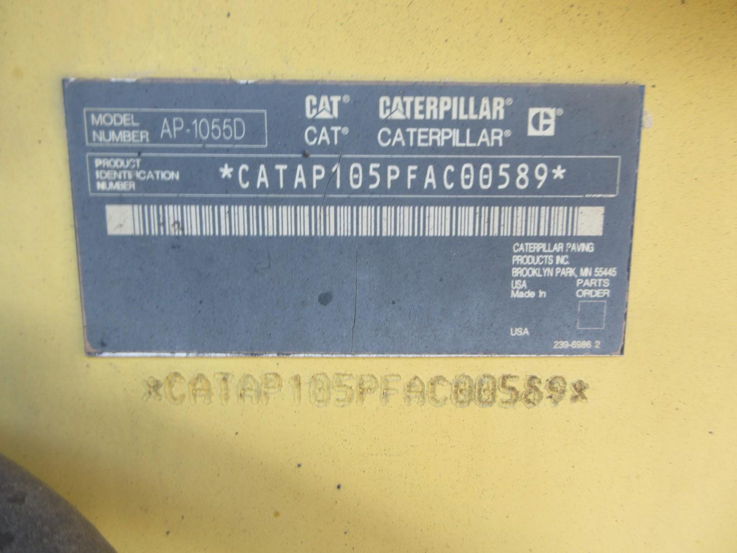 2008 Caterpillar AP-1055D Asphalt Paver