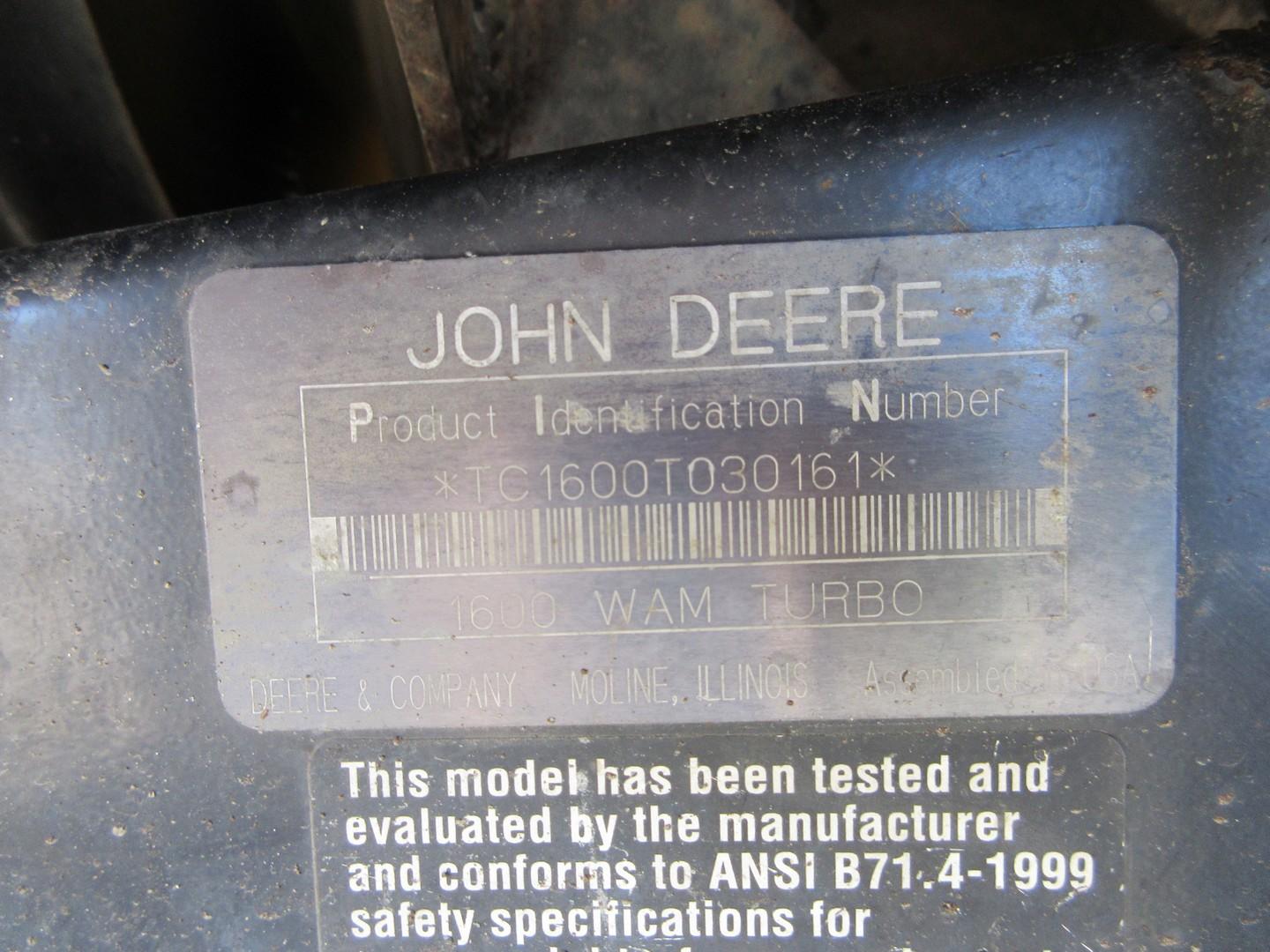 2004 John Deere 1600 Finish Mower