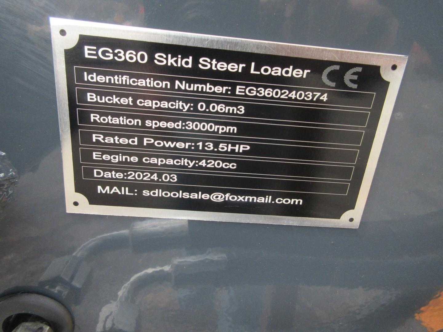 2024 EGN EG360 Stand On Skid Steer