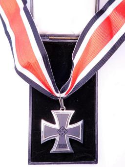 Post War German WWII Knights Cross to the Iron Cross - Cased