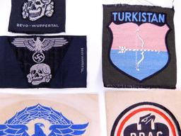 Group of (10) German WWII Military Cloth Insignia