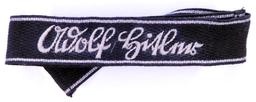 German WWII LAH ADOLF HITLER Officers Cuff Title