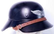 German WWII Civil Defense LUFTSHUTZ Helmet