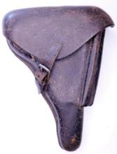 German WWII Luger PO 8 Parabellum Leather Pistol Holster