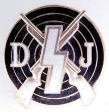 German WWII Deutsches Jungend DJ Marksman Shooting Badge