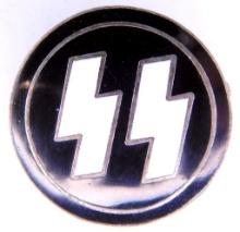 German WWII Waffen SS Party Runic Lapel Badge