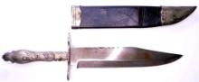 Confederate States Army Combat Bowie Knife and Scabbard