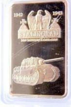 Facsimile German WWII 1942 1943 STALINGRAD Gold Bar
