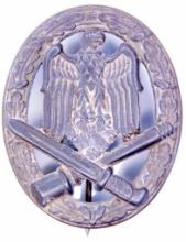 German WWII Army Silver General Assault Badge