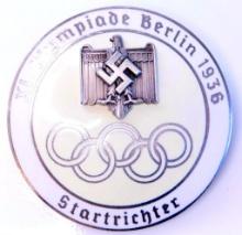 German WWII 1936 Berlin Summer Olympics Starter Sports Badge