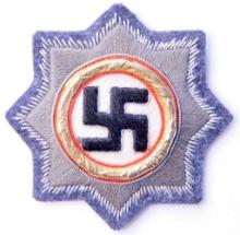 German WWII Luftwaffe German Cross in Gold in Cloth
