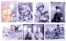 German WWII Waffen SS Soldier Post Cards, Seven (7)