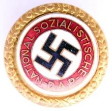 German WWII NSDAP Golden Party Badge