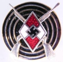 German WWII Hitler Youth HJ Marksman Shooting Award