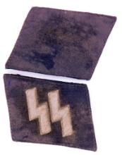 Pair of Waffen SS Enlisted Mans Collar Tabs