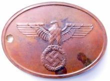 German WWII Waffen SS Geheime Staatspolizei Criminal ID Disc