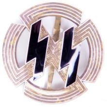 German WWII Waffen SS Silver Sports Proficiency Badge