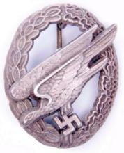 German WWII Luftwaffe Paratrooper Fallschirmjager Jump Badge