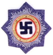 German WWII Luftwaffe German Cross in Gold in Cloth