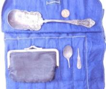 Grouping of Collectible Sterling Silver Spoon, Wheat Penny and More