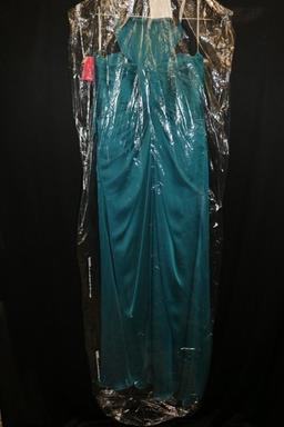 Mon Cheri size 12 - peacock - $400 retail