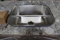 81.75" granite top with new undermount stainless sink