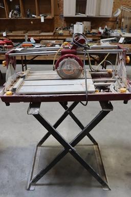 Chicago Electric 7" Bridge Tile Saw with stand