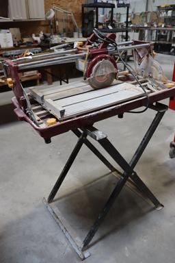 Chicago Electric 7" Bridge Tile Saw with stand