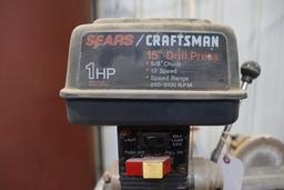 Craftsman 1HP floor mount drill press with 12" drilling table