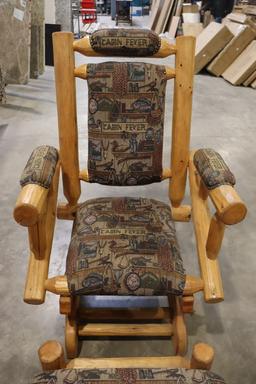3 Piece set - Log Cabin Fever - couch, rocking chair, & foot stool