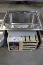 Tuscany 17" x 19" stainless bar sink