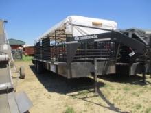 2010 24FT GN STOCK TRAILER W/ TITLE 6FT 8IN WIDE