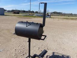 16"X24" BBQ PIT ON STAND W/RECEIVER HITCH