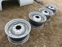 4- 24" X 12" 8 HOLE RIMS FOR TRACTOR