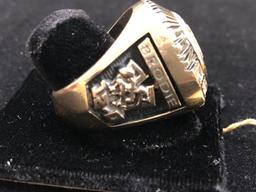 (AUTHENTIC) 1991 MIAMI HURRICANES NATIONAL CHAMPIONSHIP RING 10K GOLD