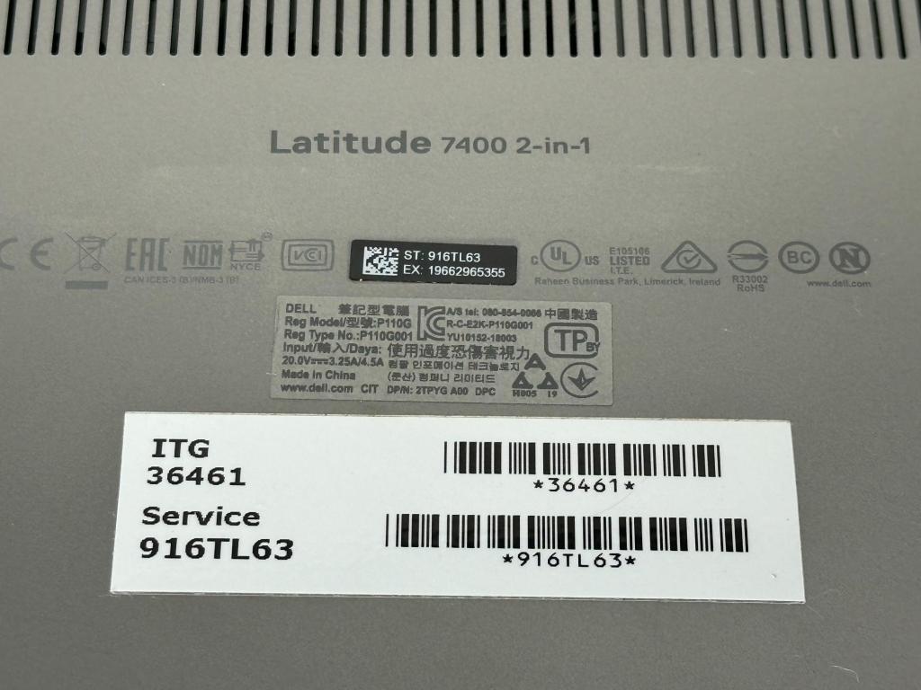 DELL LATITUDE 7400 2 IN 1 i7 i7-8TH, 16GB 512GB
