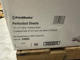 LOT CONSISTING OF: PRINTWORKS PERFORATED