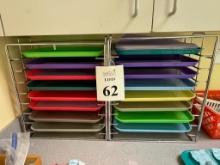 LOT CONSISTING OF DENTAL TRAYS AND STANDS