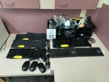 LOT CONSISTING OF WIRELESS AND WIRED KEYBOARDS,
