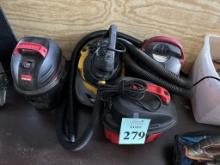 1 GALLON SHOP VACUUMS (NOT TESTED)