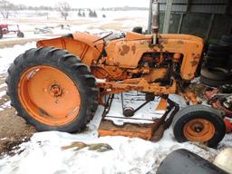 Minneapolis Moline 206H tractor w/belly mower SN:10007724, wide front, 136-